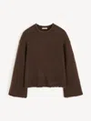 By Malene Birger Cierra Braid Sweater In Brown