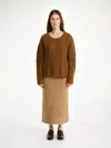 By Malene Birger Cierra Cable-knit Sweater In Bison