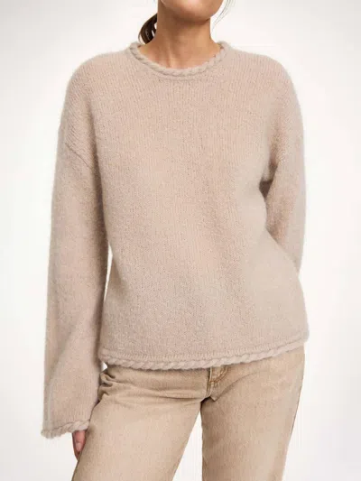 By Malene Birger Cierra Crewneck Sweater In Cobblestone In Neutral