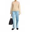 By Malene Birger Cierra Wool-blend Crew Neck Sweater In Beige In Neutral