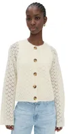 By Malene Birger Cierrou Cardigan Soft White In Soft White