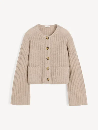 By Malene Birger Cierrou Rib Cardigan In Gray