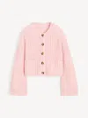 By Malene Birger Cierrou Rib Cardigan In Pink