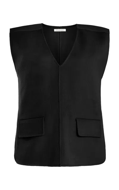 By Malene Birger Cilia Oversized Wool Vest In Black