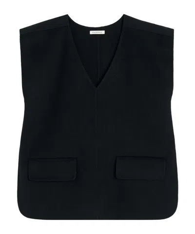 By Malene Birger Cilia Wool Vest In Black