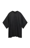 By Malene Birger Cime Crepe Tunic Top In Black
