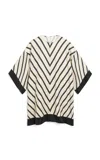 By Malene Birger Cime Crepe Tunic Top In Stripe