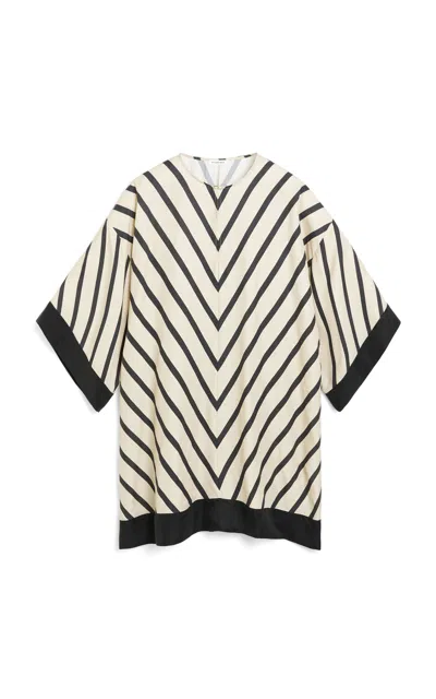 By Malene Birger Cime Crepe Tunic Top In Stripe