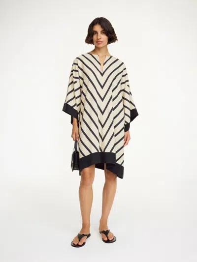 By Malene Birger Cime Midi Dress In Diagonal Stripe