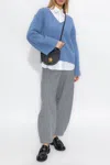 By Malene Birger Cimone V-neck Wool-mohair Sweater In Blue