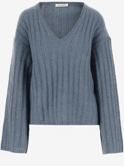 By Malene Birger Cimone Sweater In Wool Blend In Blue