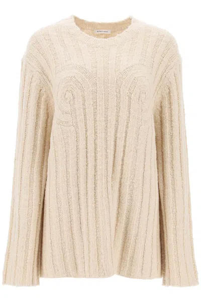 By Malene Birger "cirra Ribbed Knit Pul In Beige