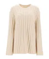 By Malene Birger Stretch Wool Cirra Sweater In Nude