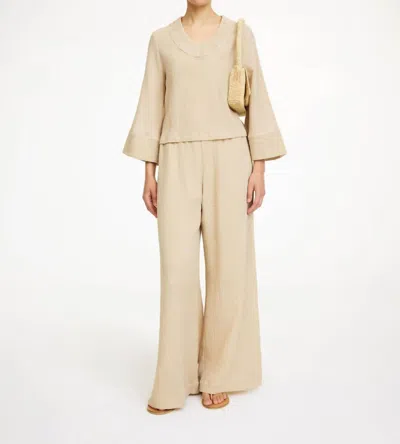 By Malene Birger Clorella Wide-leg Trousers In Tehina In Neutral