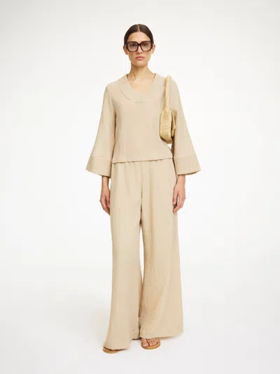 By Malene Birger Clorella Wide-leg Trousers In Tehina