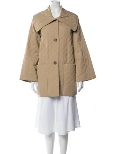 Pre-owned By Malene Birger Coat In Neutrals