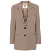 By Malene Birger Ophie Single-breasted Blazer In Beige