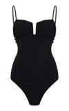 By Malene Birger Cocesa Ruched Bustier One-piece Swimsuit In Black