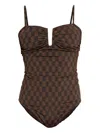 By Malene Birger Cocesa Swimsuit In Brown