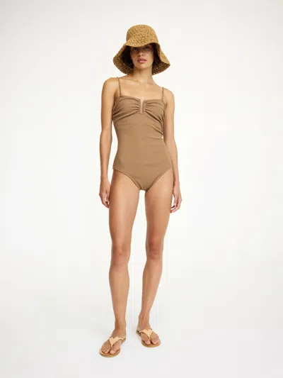 By Malene Birger Cocesa Swimsuit In Toasted Coconut