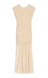 By Malene Birger Corinna Polka-dot Maxi Dress In Neutral