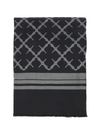 By Malene Birger Cornelis Monogram-pattern Scarf In White