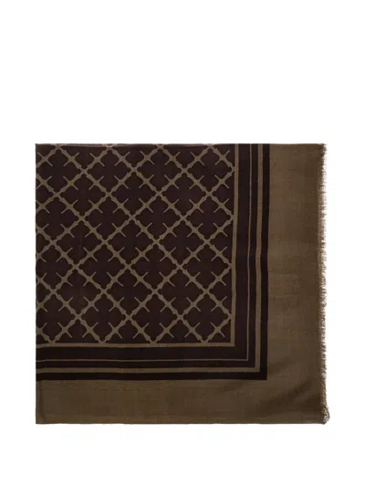 By Malene Birger Cornelis Monogram-pattern Scarf In Multi