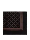 By Malene Birger Cornelis Patterned Scarf In Black