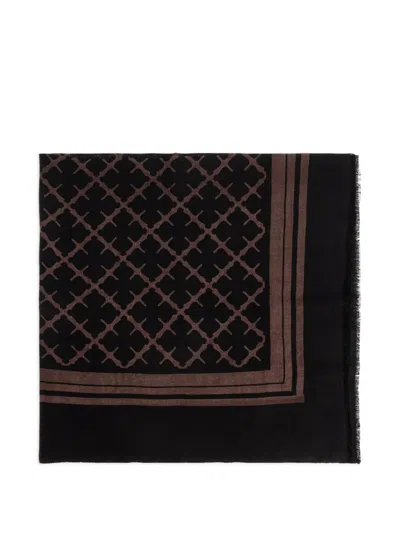 By Malene Birger Cornelis Patterned Scarf In Black