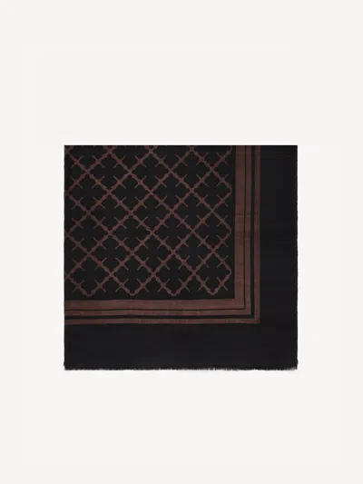 By Malene Birger Cornelis Wool Scarf In Dark Chokolate