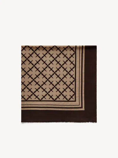 By Malene Birger Cornelis Wool Scarf In Dark Mahogany