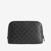 By Malene Birger Medium Bae Geometric-pattern Makeup Bag In Gray
