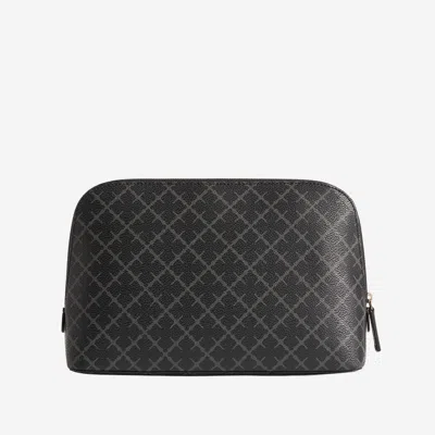 By Malene Birger Medium Bae Geometric-pattern Makeup Bag In Pink