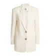 By Malene Birger Ophie Cotton-blend Seersucker Blazer In White