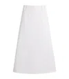 By Malene Birger Cotton Carlas Midi Skirt In White