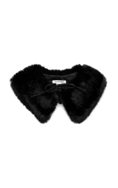 By Malene Birger Cowie Faux Fur Collar In Black