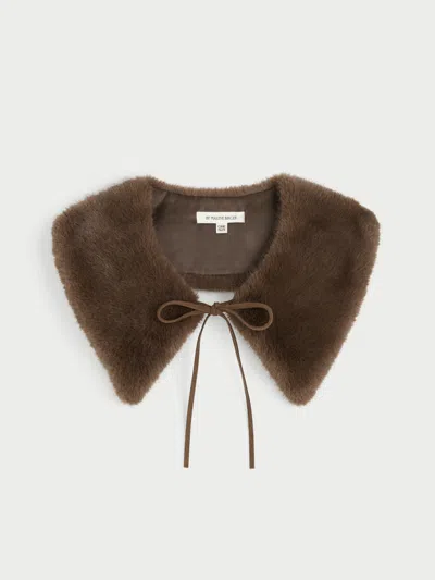 By Malene Birger Cowie Faux Fur Collar In Brown