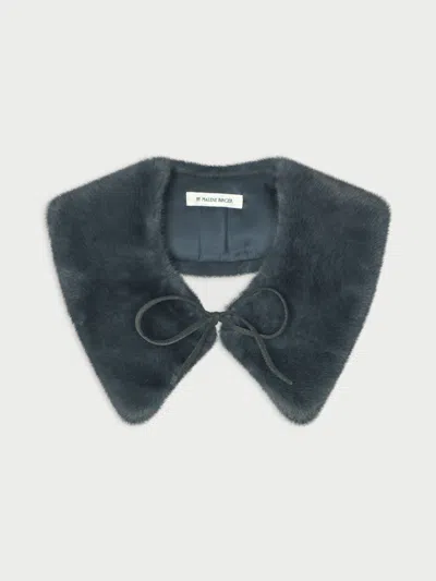 By Malene Birger Cowie Faux Fur Collar In Brushed Grey