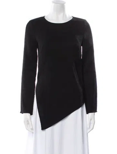 Pre-owned By Malene Birger Crew Neck Long Sleeve Sweatshirt In Black
