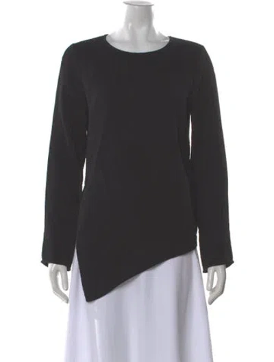 Pre-owned By Malene Birger Crew Neck Long Sleeve Top In Gray