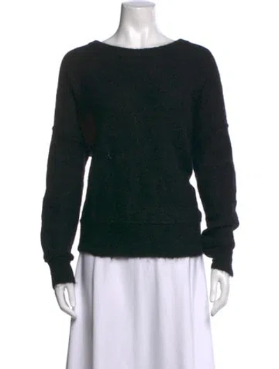 Pre-owned By Malene Birger Crew Neck Sweater In Black