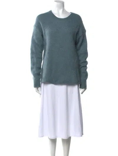 Pre-owned By Malene Birger Crew Neck Sweater In Blue