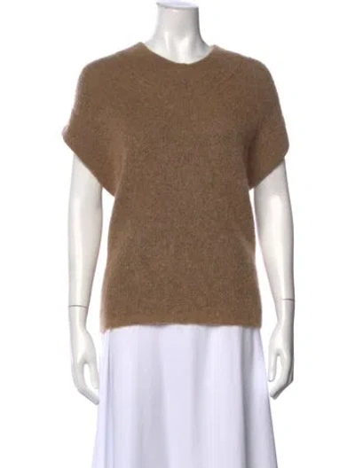 Pre-owned By Malene Birger Crew Neck Sweater In Brown