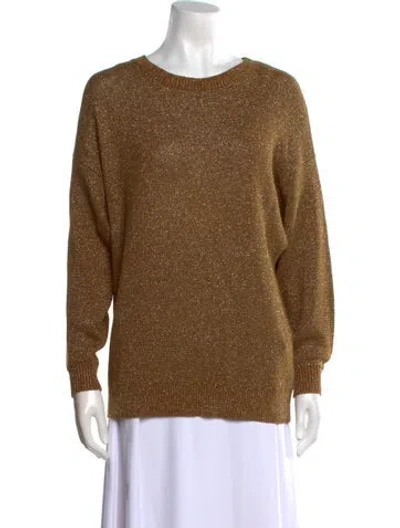 Pre-owned By Malene Birger Crew Neck Sweater In Neutral