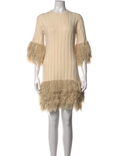 Pre-owned By Malene Birger Crew Neck Sweater In Neutrals