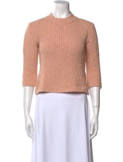 Pre-owned By Malene Birger Crew Neck Sweater In Pink