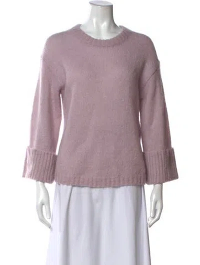 Pre-owned By Malene Birger Crew Neck Sweater In Purple