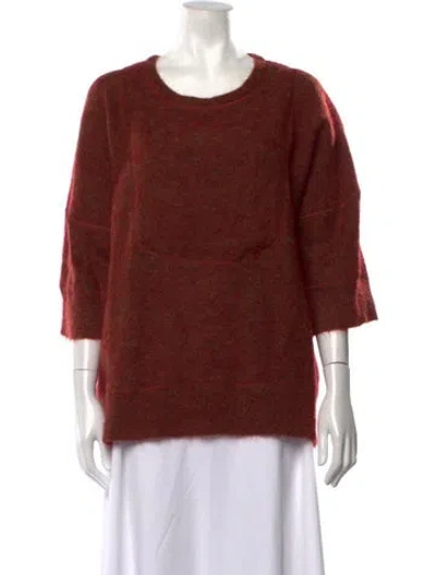 Pre-owned By Malene Birger Crew Neck Sweater In Red