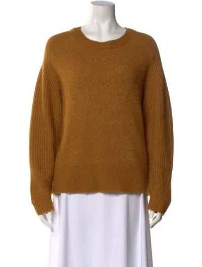 Pre-owned By Malene Birger Crew Neck Sweater In Yellow