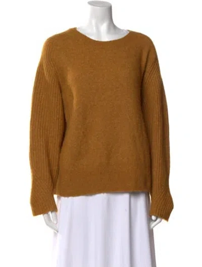 Pre-owned By Malene Birger Crew Neck Sweater In Yellow
